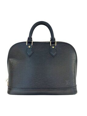 Louis Vuitton Bag Handbag Epi Alma Leather Noir Black